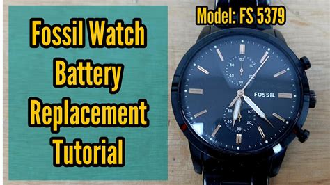 fossil watch battery replacement videos.